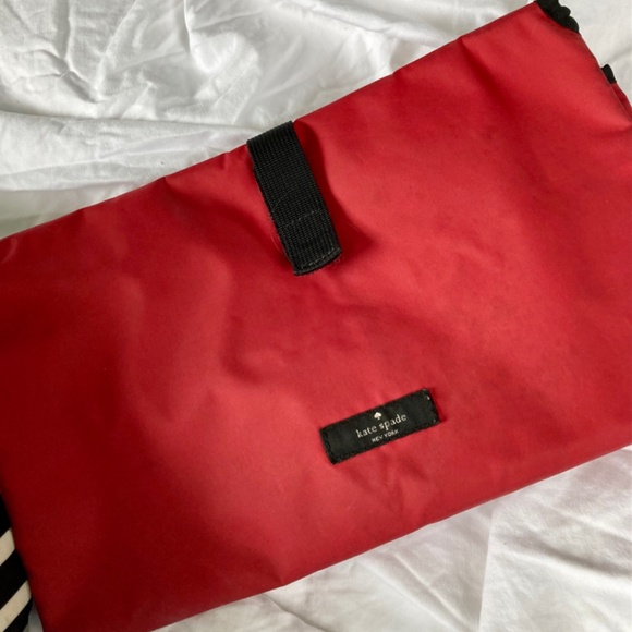 Kate Spade Black and White Stripe Nappy Bag - Picture 4 of 7